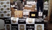 Polícia Civil apreende em Três de Maio, grande quantidade de vinho contrabandeado